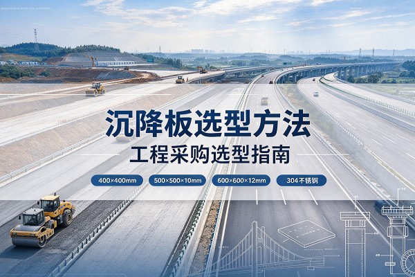 碧江沉降板选择方法