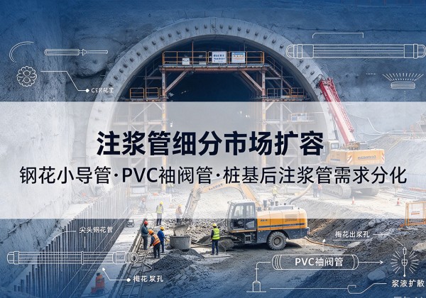 碧江注浆管细分市场扩容，隧道钢花小导管、PVC 袖阀管、桩基后注浆管需求分化